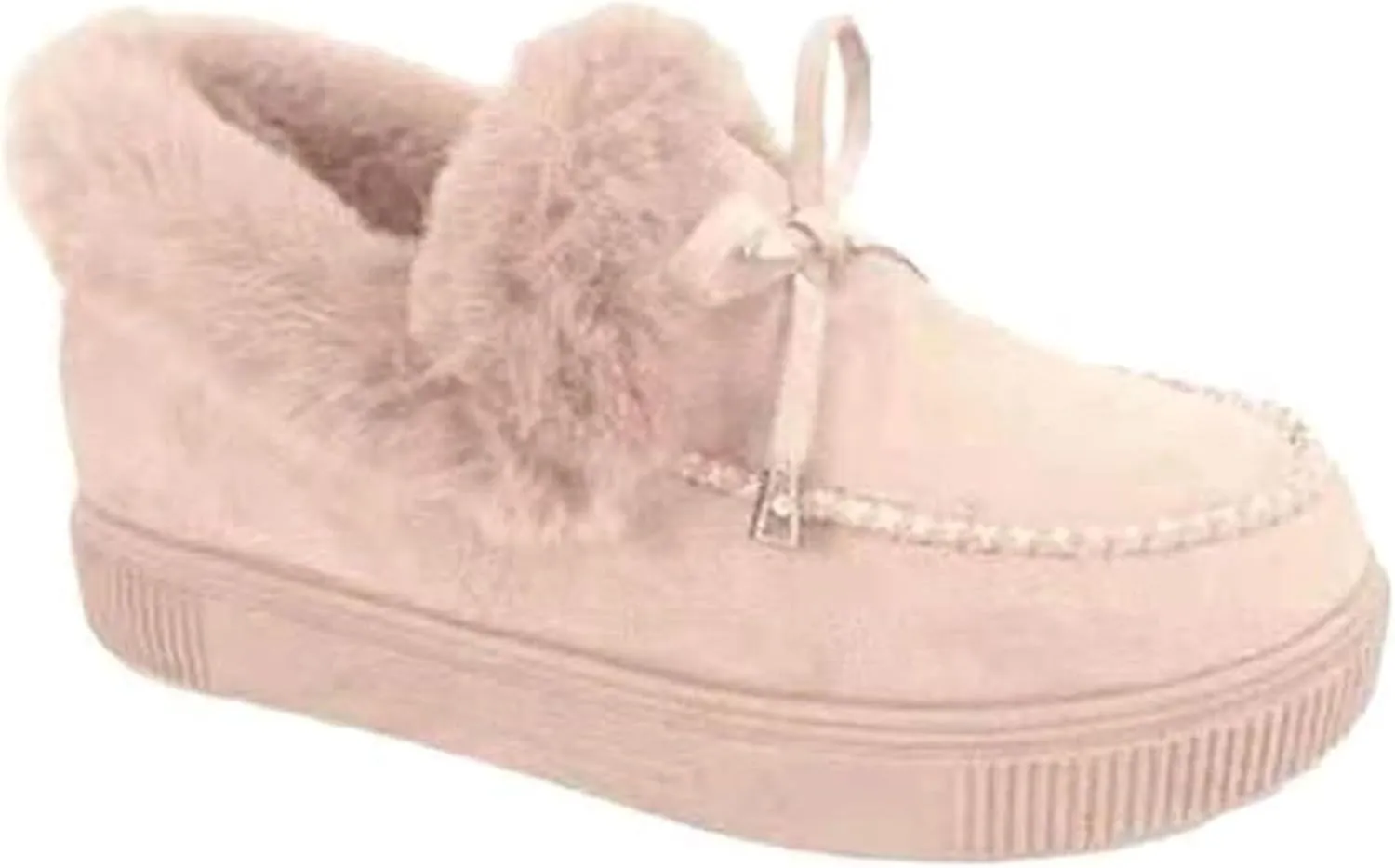 Ankle Boots For Women Comfy Snow Boots Winter Warm Slip On Outdoor Fur Lined Comfortable Fashion Casual Loafers Shoes