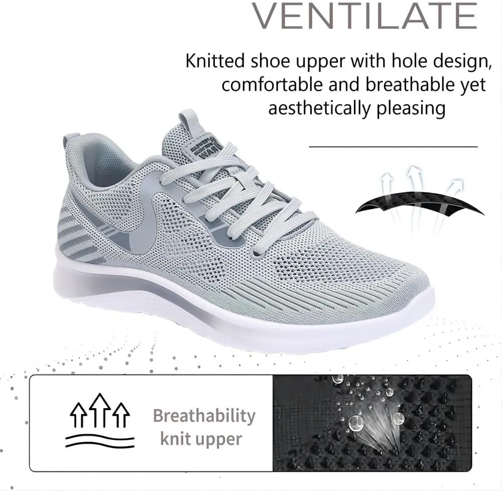Asifn Men's Casual Mesh Sneakers Lightweigh Breathable Comfortable Walking Running Athletic Outdoor Non-Slip Shoes