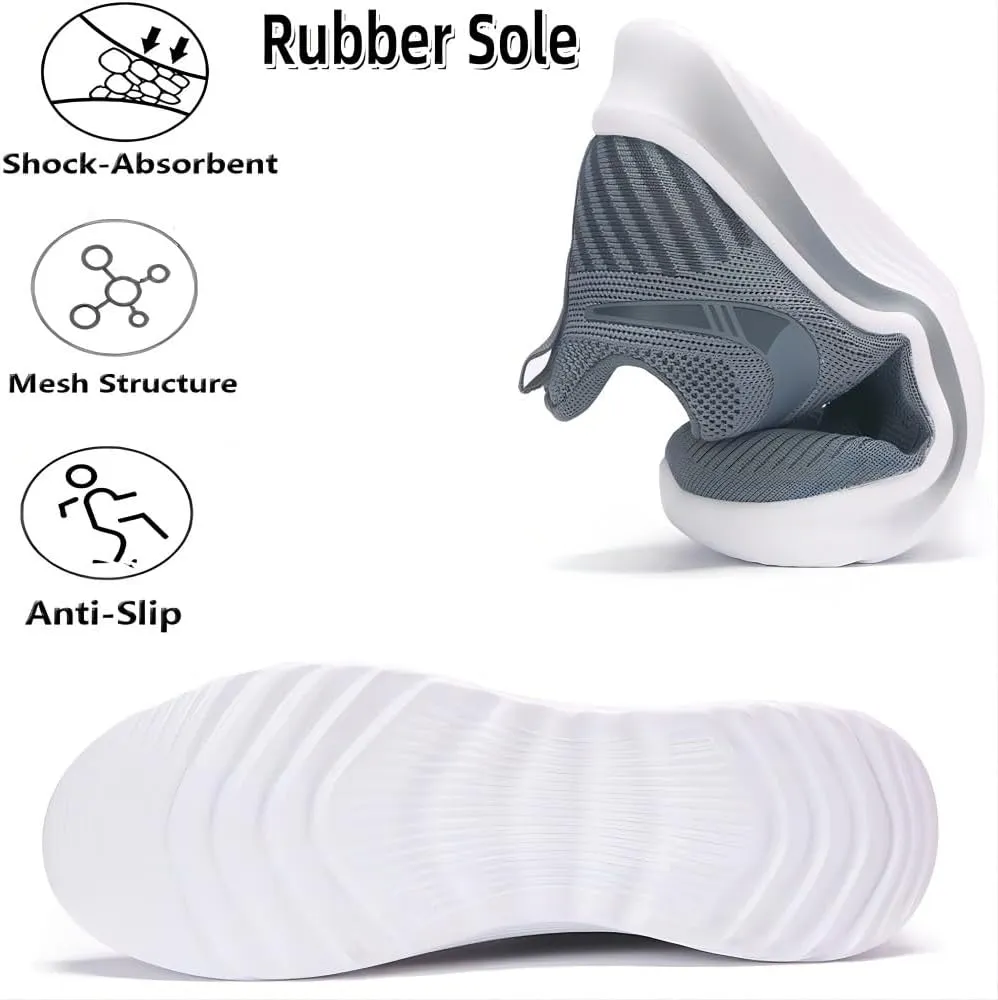 Asifn Men's Casual Mesh Sneakers Lightweigh Breathable Comfortable Walking Running Athletic Outdoor Non-Slip Shoes