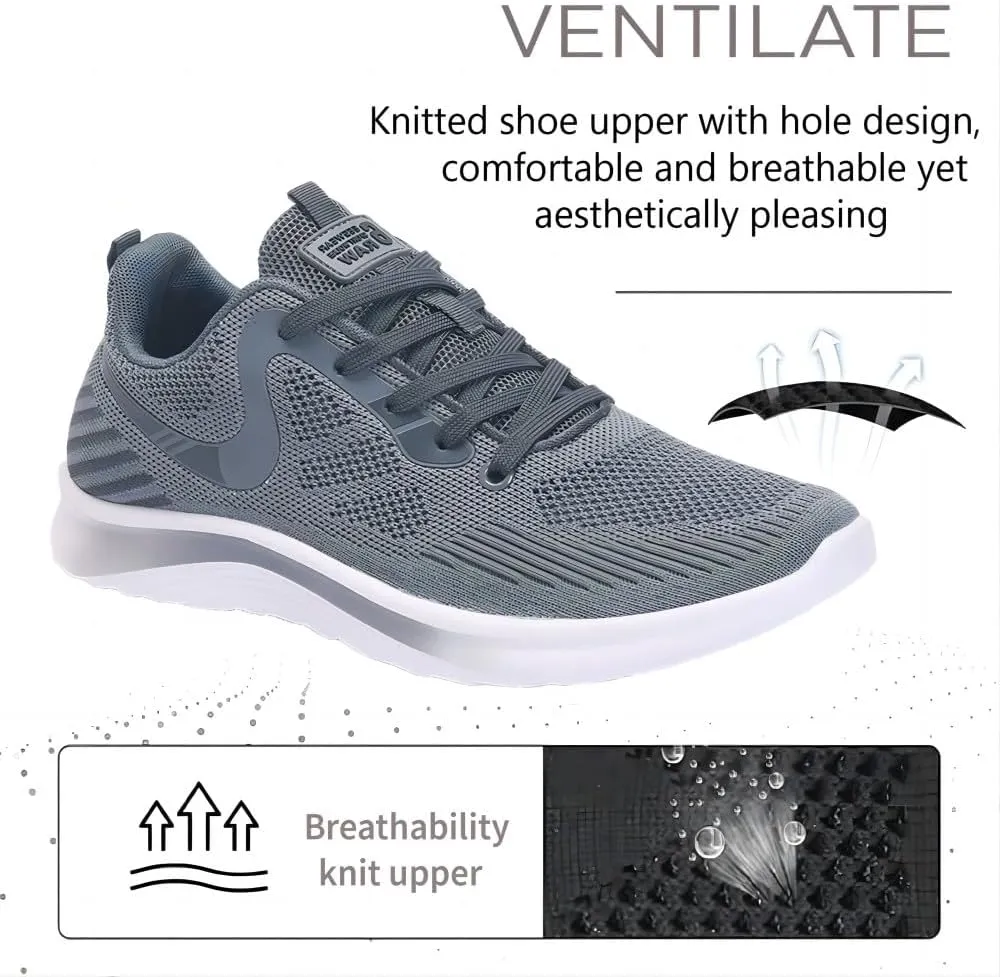 Asifn Men's Casual Mesh Sneakers Lightweigh Breathable Comfortable Walking Running Athletic Outdoor Non-Slip Shoes