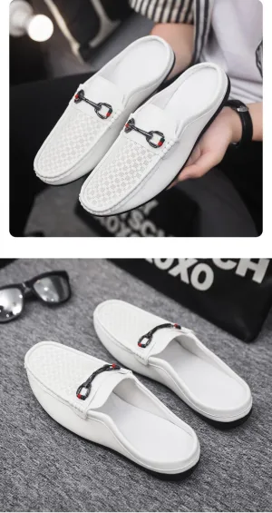 Assorted Colors No Tie Loafers Men's Trendy No Tie Lace Free Slip on Loafers, Smart Casual Outdoor Walking Shoes with Assorted Colors