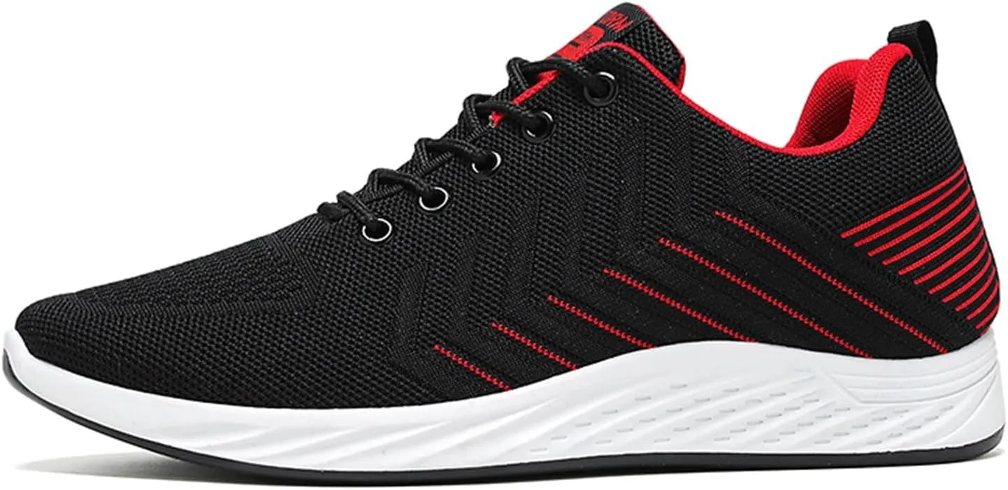Athletic Fashion Sneakers for Men Comfortable Breathable Stretch Canvas Slip on Sneaker Lightweight Hiking Shoes
