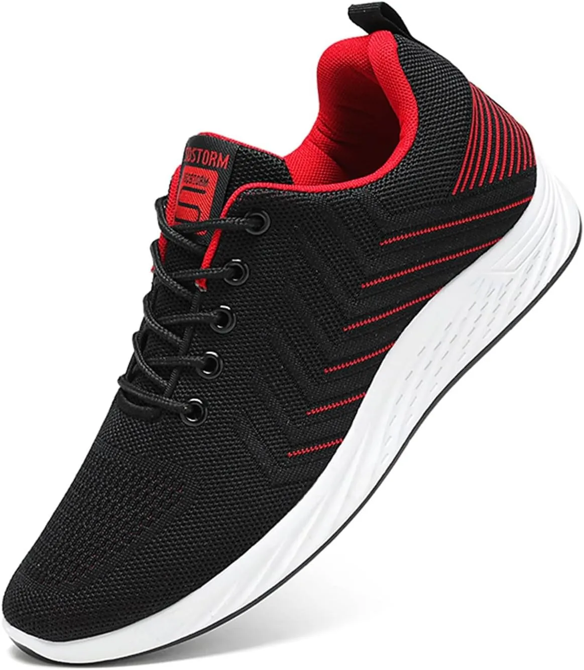 Athletic Fashion Sneakers for Men Comfortable Breathable Stretch Canvas Slip on Sneaker Lightweight Hiking Shoes