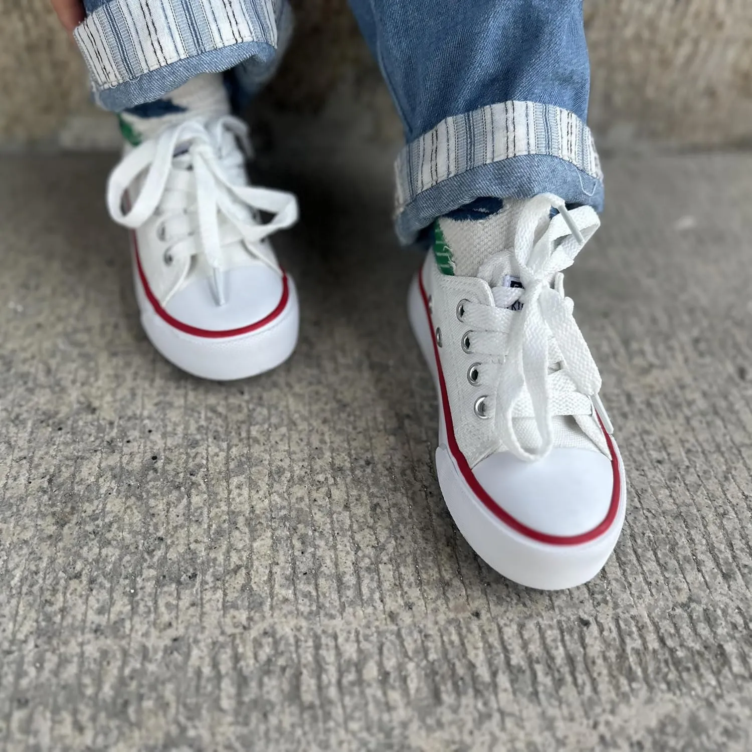 Boys Girls Sneakers Canvas Shoes Toddler Littler Kids Slip on School Walking Shoes