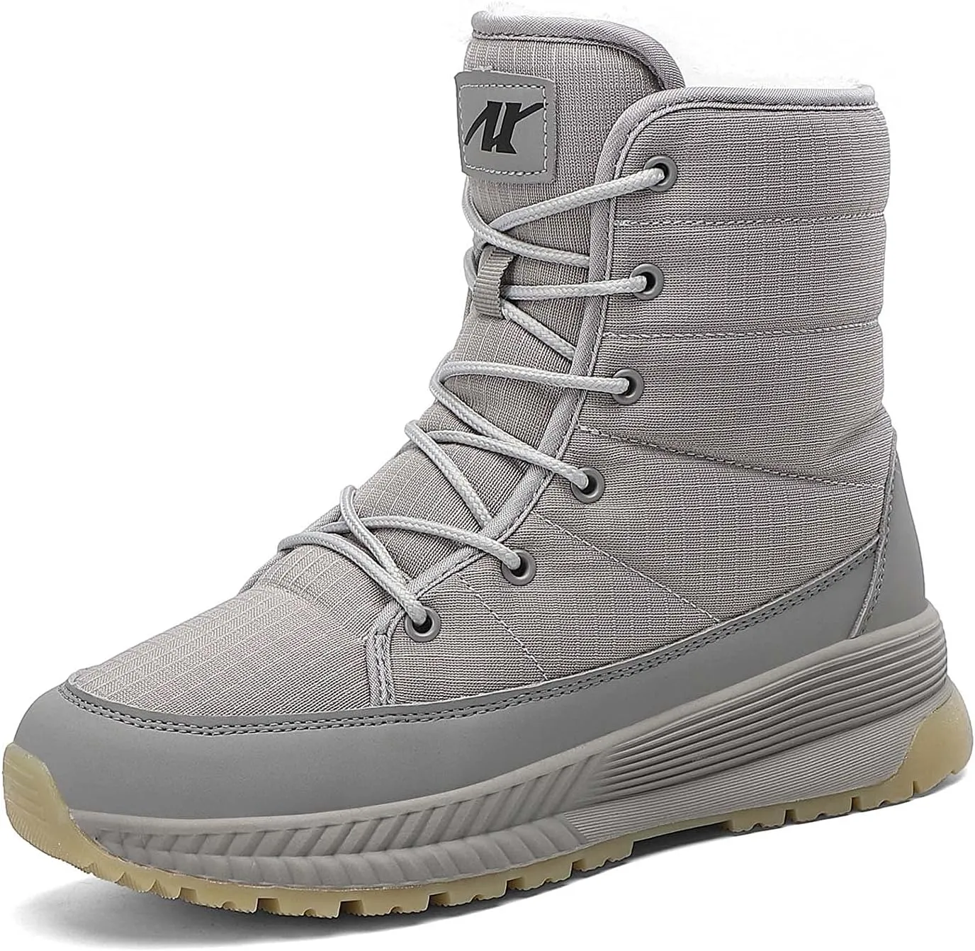 CERYTHRINA Womens Snow Boots Winter Warm Plush Fleece Lined Ankle Booties Waterproof Zipper Lace-up Outdoor Hiking Shoes