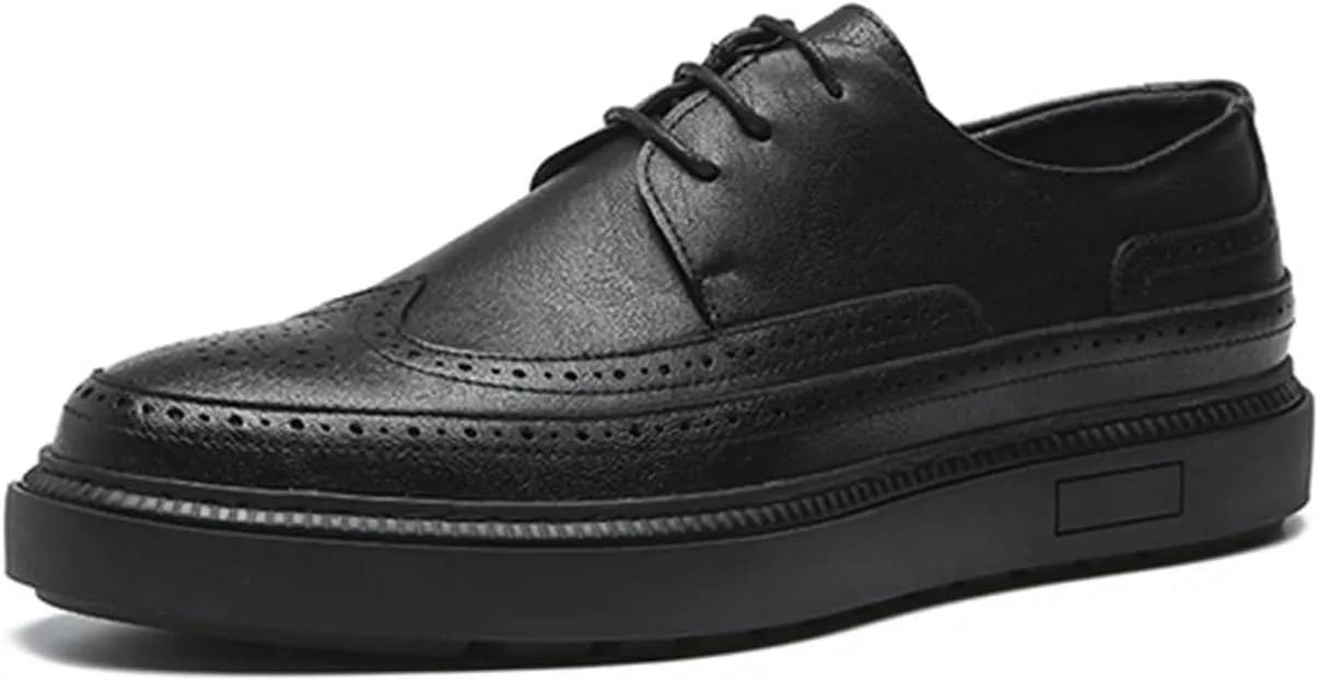 Dress Shoes for Men Men's Leather Dress Shoes Formal Wedding Party Oxfords Retro Brogue