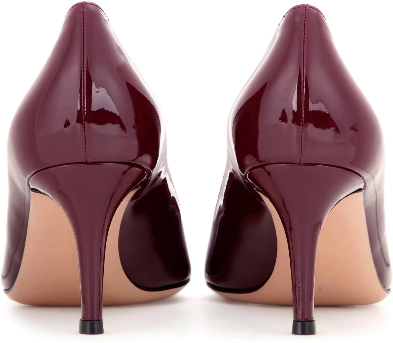 Eldof Womens Kitten Heel Pumps Pointy Toe Heels 6.5cm Mid-HeelPumps Office Classic Heels