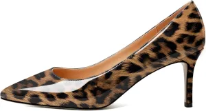 Eldof Womens Kitten Heel Pumps Pointy Toe Heels 6.5cm Mid-HeelPumps Office Classic Heels