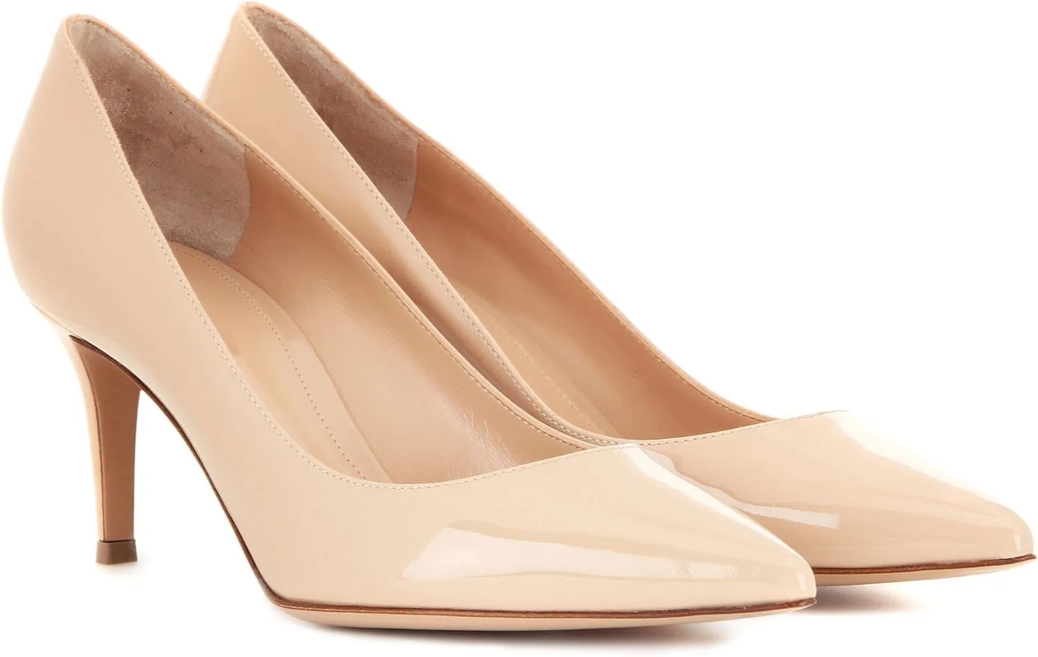 Eldof Womens Kitten Heel Pumps Pointy Toe Heels 6.5cm Mid-HeelPumps Office Classic Heels