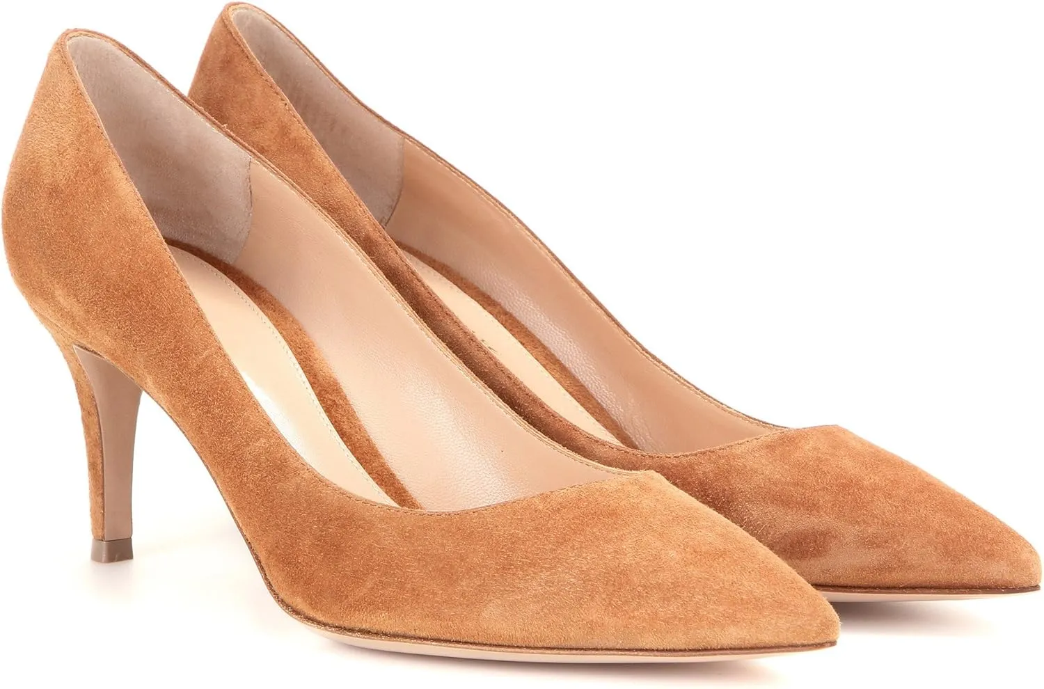 Eldof Womens Kitten Heel Pumps Pointy Toe Heels 6.5cm Mid-HeelPumps Office Classic Heels