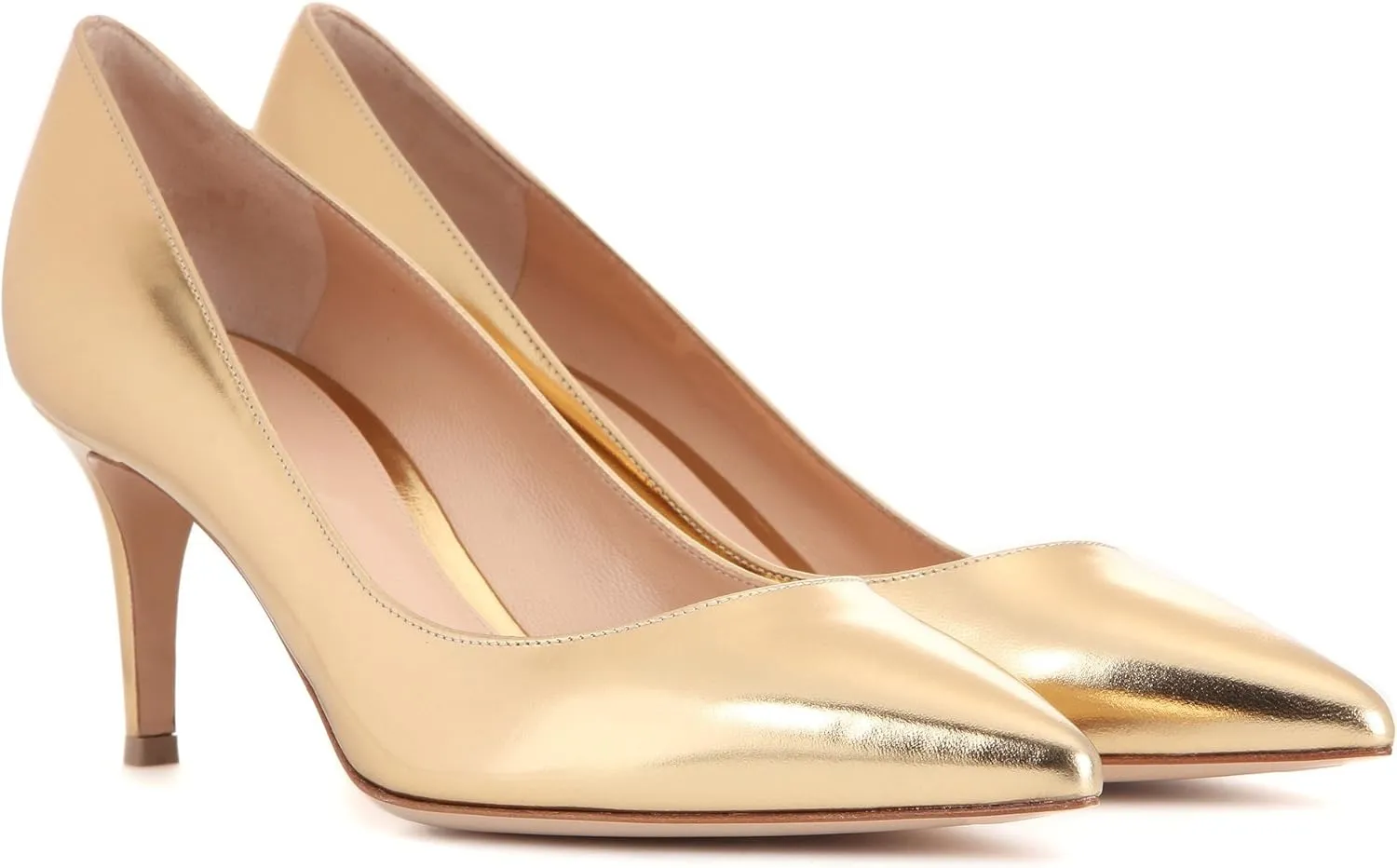 Eldof Womens Kitten Heel Pumps Pointy Toe Heels 6.5cm Mid-HeelPumps Office Classic Heels