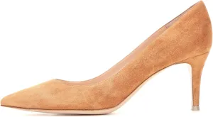 Eldof Womens Kitten Heel Pumps Pointy Toe Heels 6.5cm Mid-HeelPumps Office Classic Heels