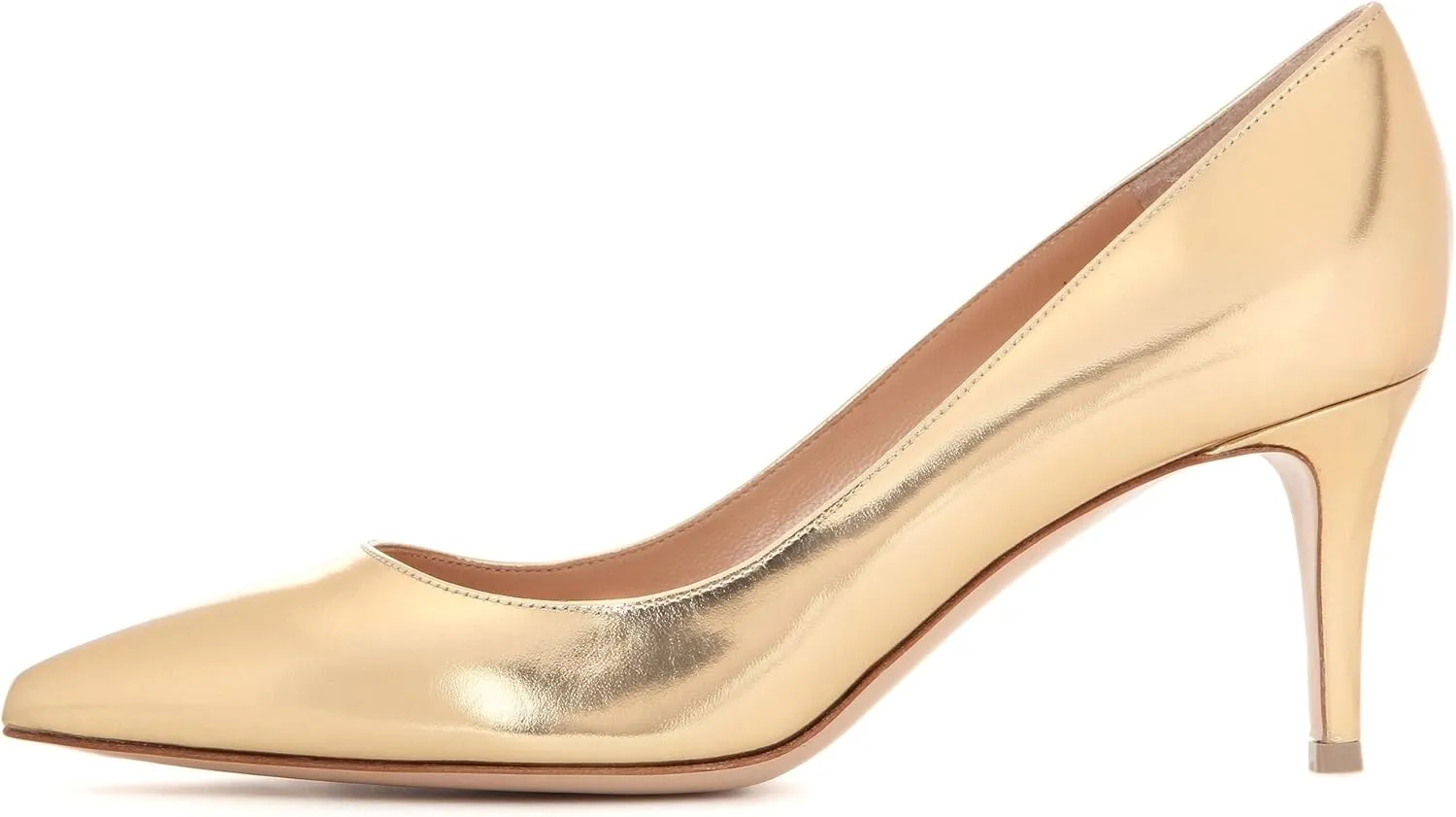 Eldof Womens Kitten Heel Pumps Pointy Toe Heels 6.5cm Mid-HeelPumps Office Classic Heels