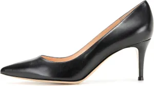 Eldof Womens Kitten Heel Pumps Pointy Toe Heels 6.5cm Mid-HeelPumps Office Classic Heels