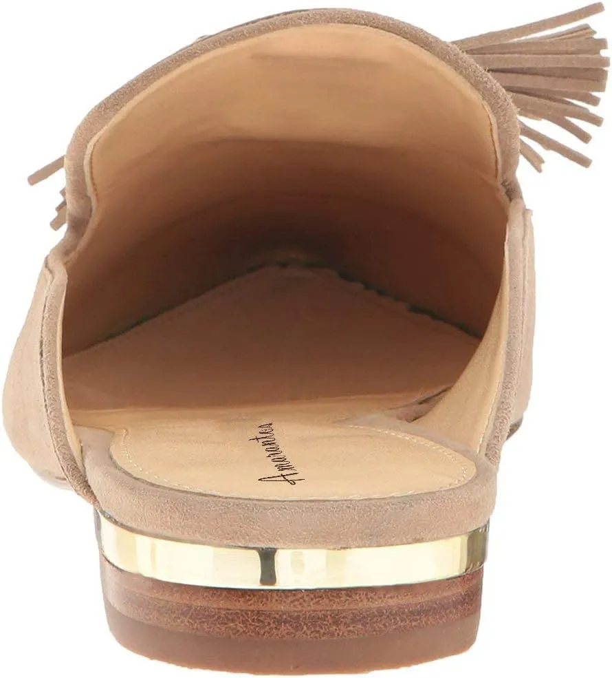 Elegant Slip On Casual Comfort Comfort Mules Slippers Pompom Mule Loafers for Women