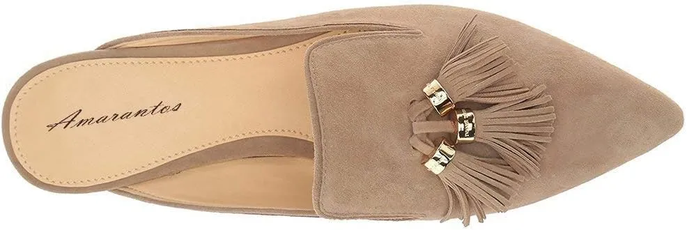 Elegant Slip On Casual Comfort Comfort Mules Slippers Pompom Mule Loafers for Women