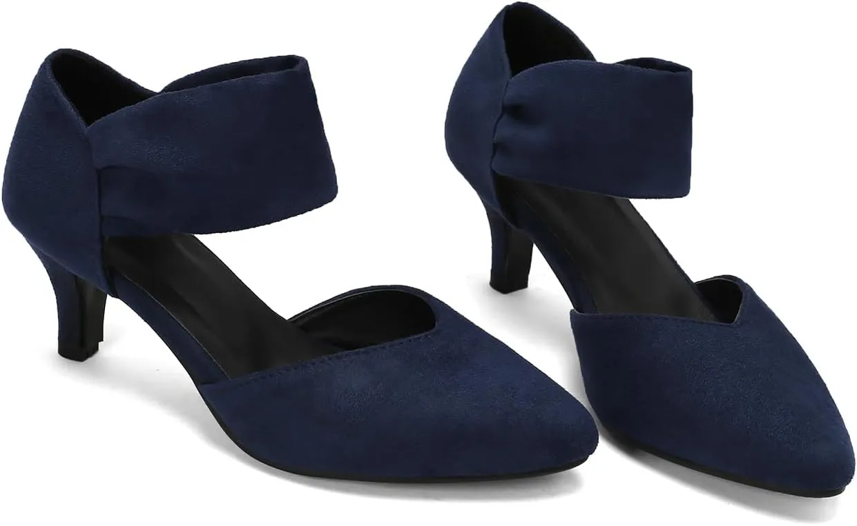 Elegant Women Kitten Heels for Women Pointed Toe Office Pumps