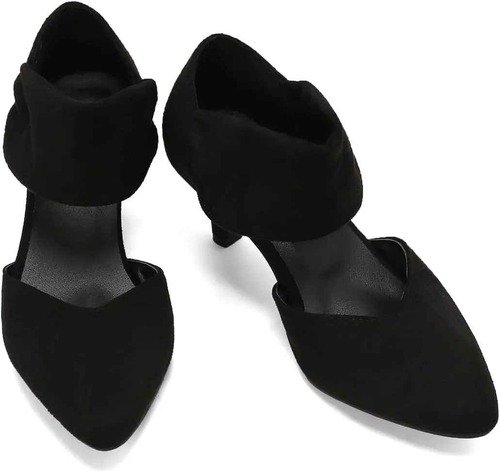 Elegant Women Kitten Heels for Women Pointed Toe Office Pumps
