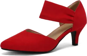 Elegant Women Kitten Heels for Women Pointed Toe Office Pumps