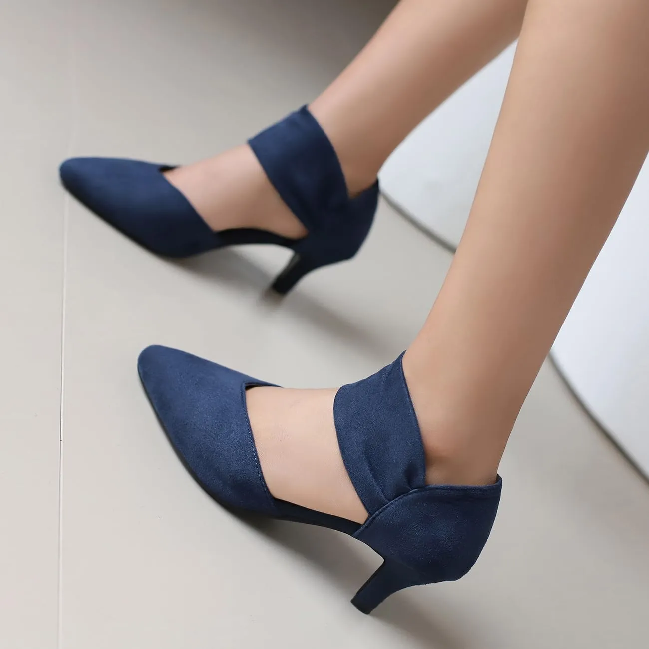 Elegant Women Kitten Heels for Women Pointed Toe Office Pumps
