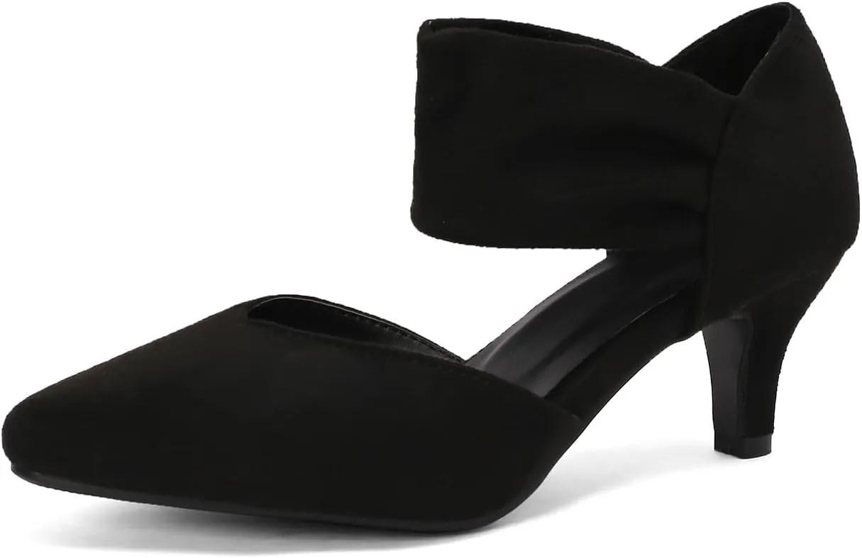 Elegant Women Kitten Heels for Women Pointed Toe Office Pumps