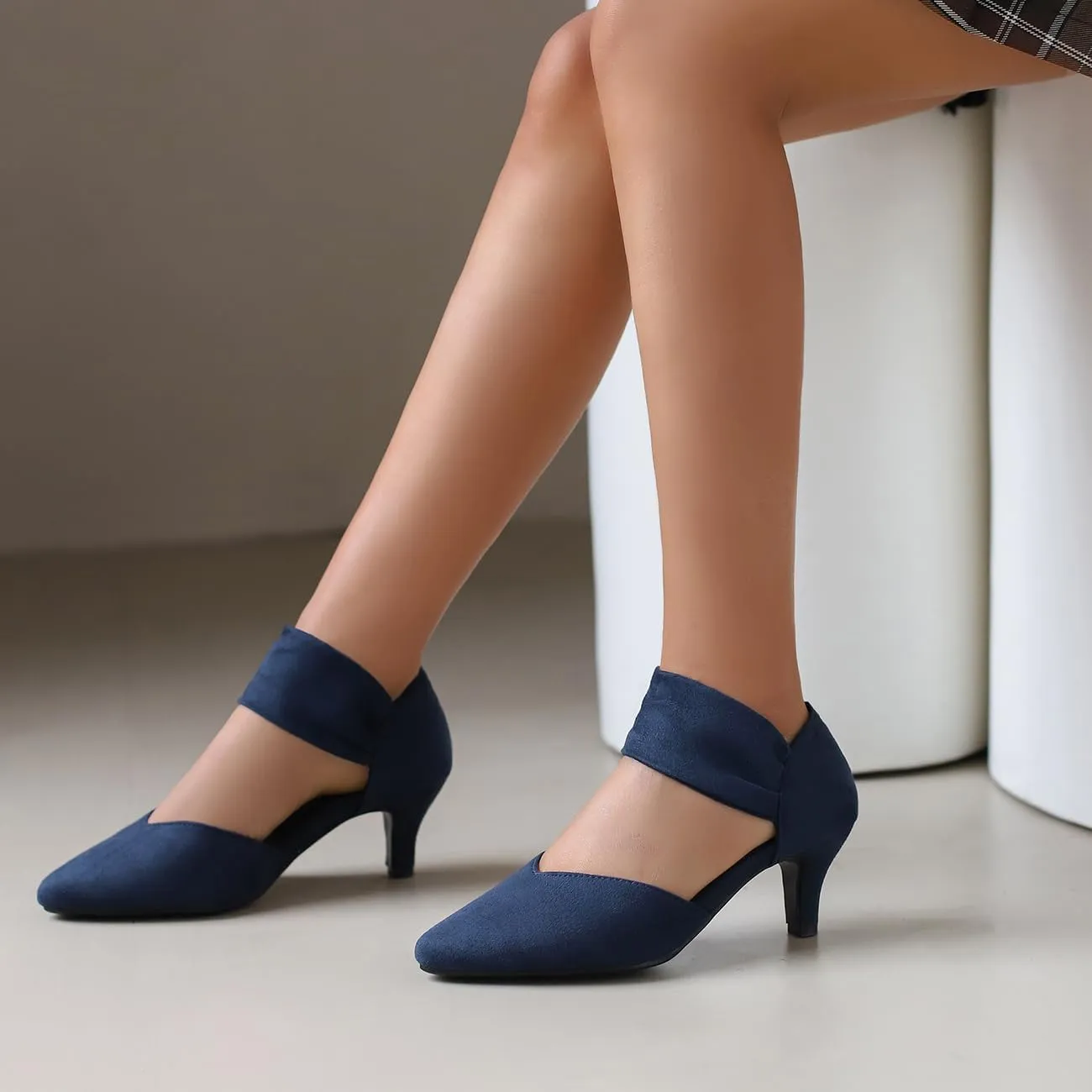 Elegant Women Kitten Heels for Women Pointed Toe Office Pumps