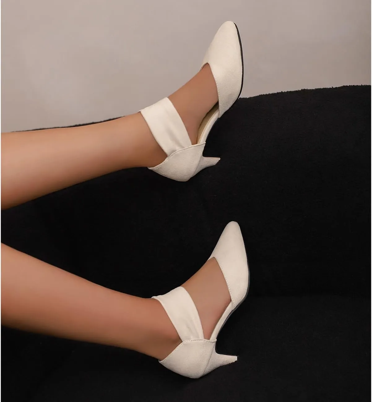 Elegant Women Kitten Heels for Women Pointed Toe Office Pumps