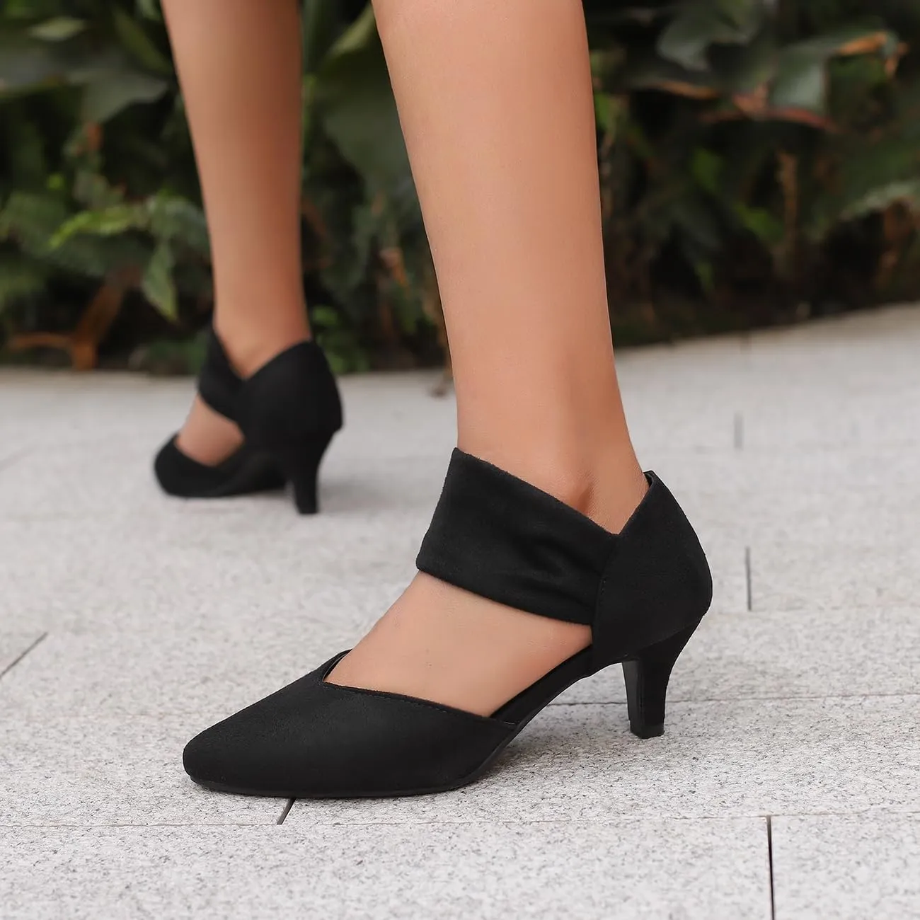 Elegant Women Kitten Heels for Women Pointed Toe Office Pumps
