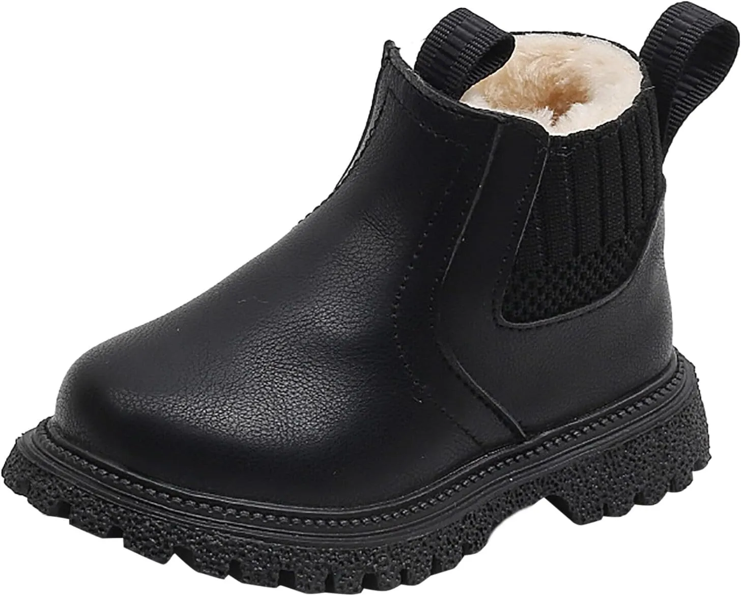 Girls Boots, Girl Fashion Comfort Leather Boots Slip On Sole Ankle Booties Ankle Boots Outdoor Hiking Short Boots