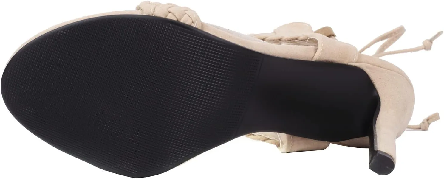 Gladiator Stiletto Heels Womens Classic Sandals