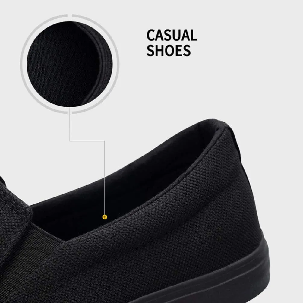 Happyyami Mens Clipper Sneaker Canvas Slip On Shoes Comfort Loafer Sneaker for Male Working Spring Outdoor Wearing