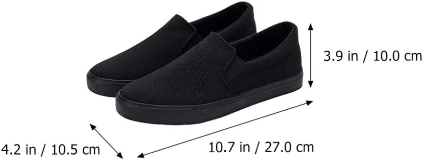 Happyyami Mens Clipper Sneaker Canvas Slip On Shoes Comfort Loafer Sneaker for Male Working Spring Outdoor Wearing