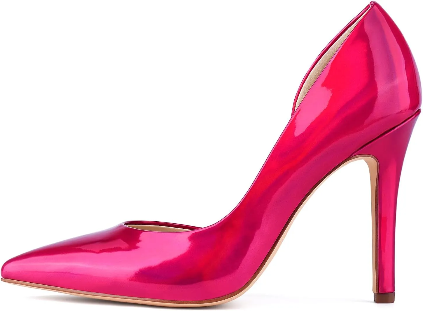 JENN ARDOR Stiletto High Heel Shoes for Women: Pointed, Closed Toe Classic Slip On Dress Pumps