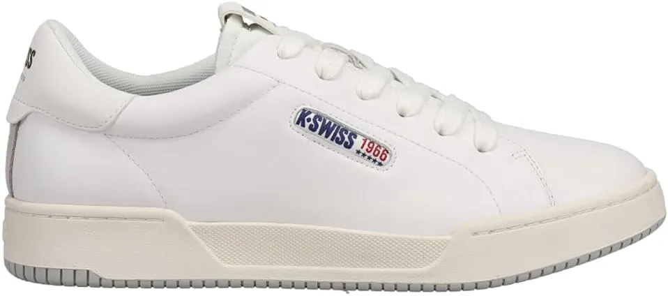 K-Swiss Mens Lawn Lace Up Sneakers Shoes Casual - White - Size 12 M