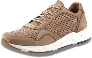 Low Down Men's Genuine Leather Perforated Sneaker