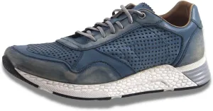 Low Down Men's Genuine Leather Perforated Sneaker