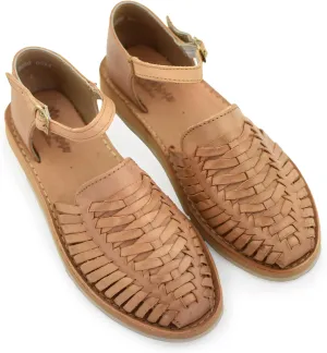 Macarena Collection Womens Shoes Leather Sandals Ankle for Women | Huarache Handmade Mexican Sandals Women | Comfortable & Stylish Womens Sandals 3050 Ankle Strap