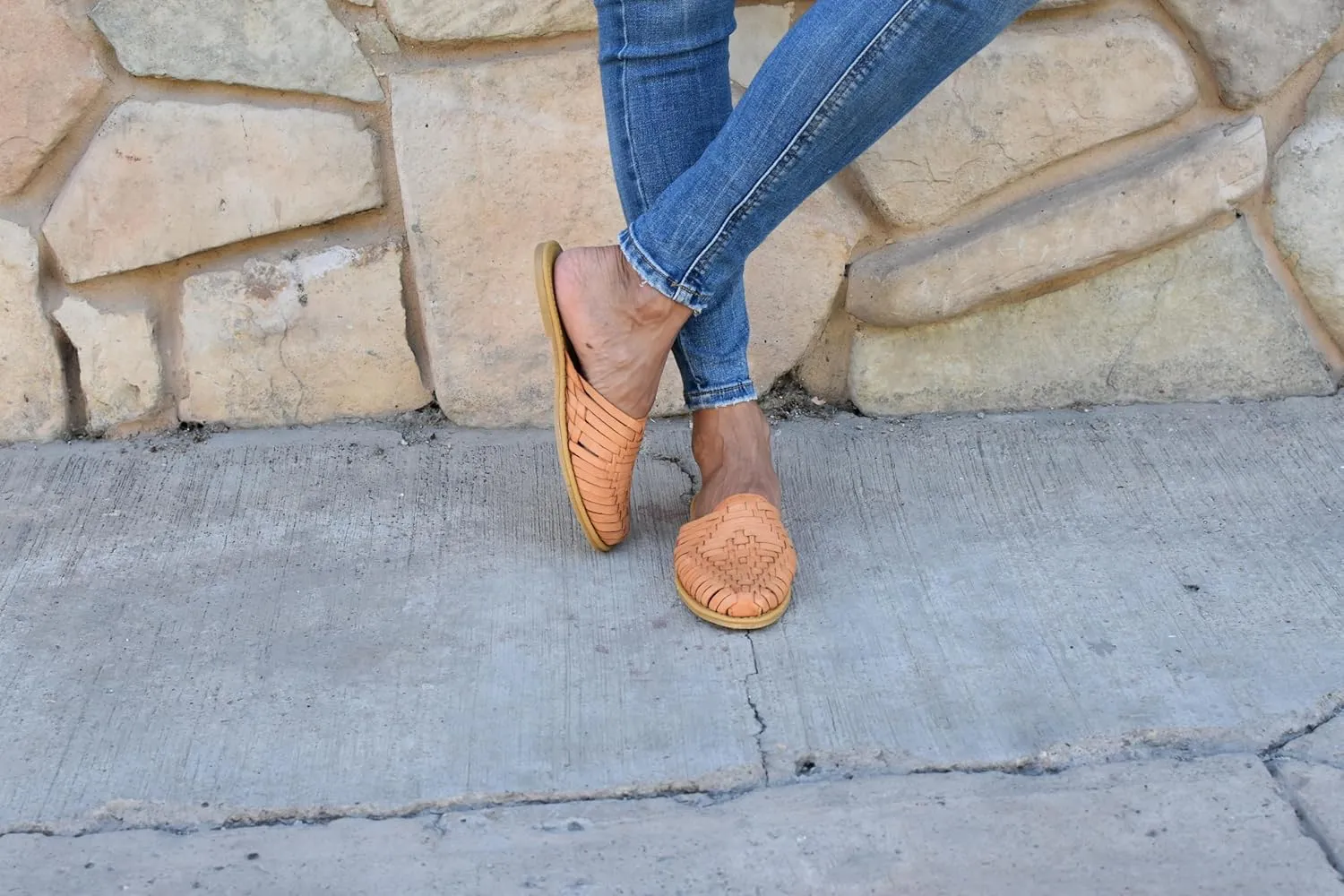 Macarena Collection Womens Shoes Leather Sandals for Women | Huarache Handmade Mexican Sandals Women | Comfortable & Stylish Womens Sandals 702