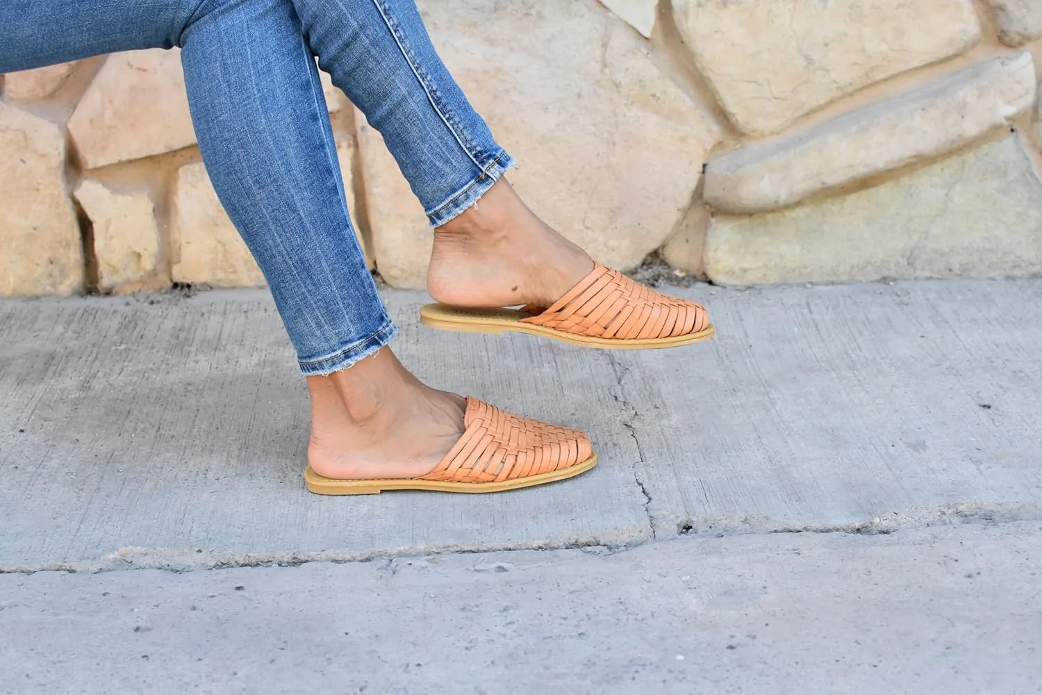 Macarena Collection Womens Shoes Leather Sandals for Women | Huarache Handmade Mexican Sandals Women | Comfortable & Stylish Womens Sandals 702