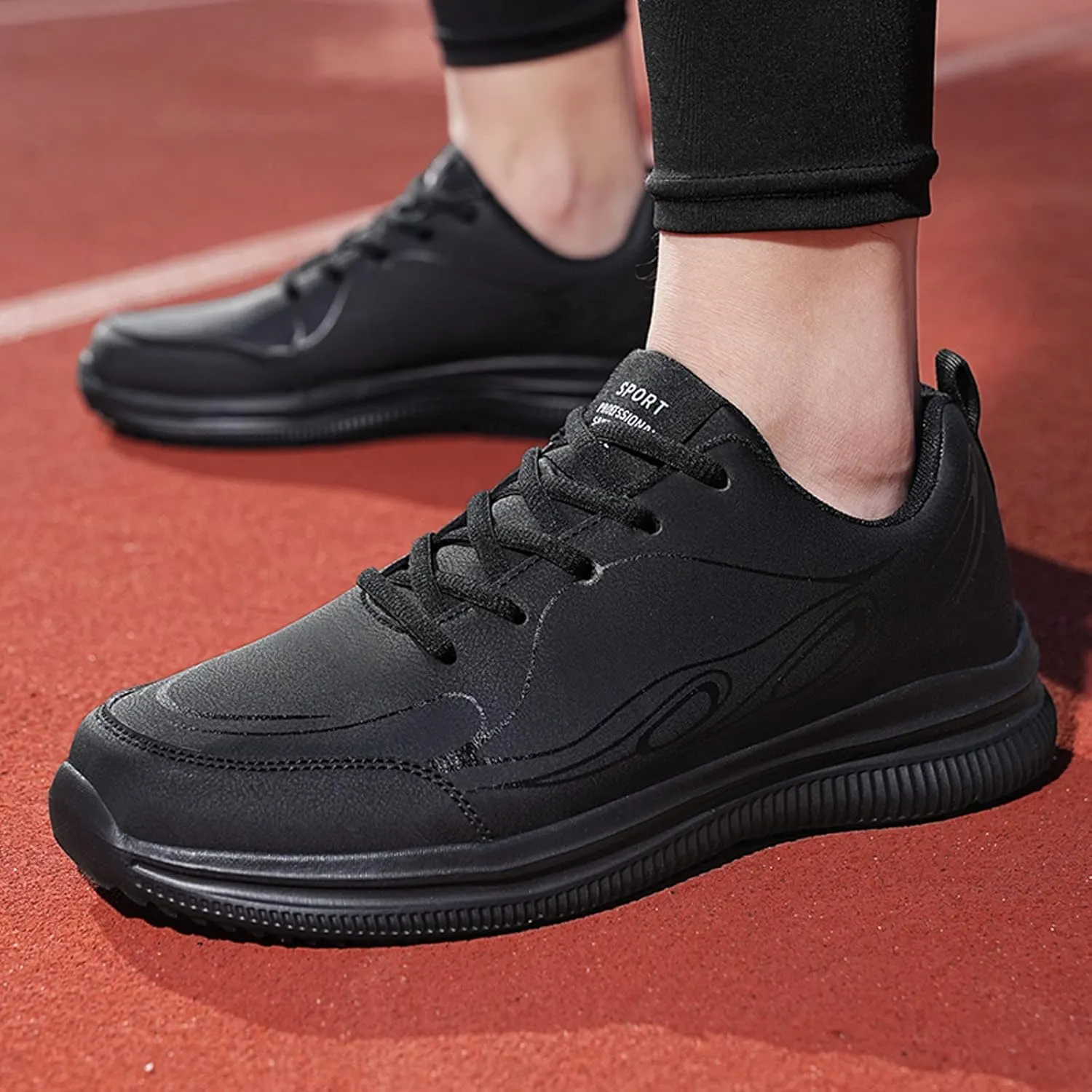 Men's Comfortable Diabetic Shoes Comfortable Breathable Stretch Canvas Slip On Sneaker Lightweight Hiking Shoes