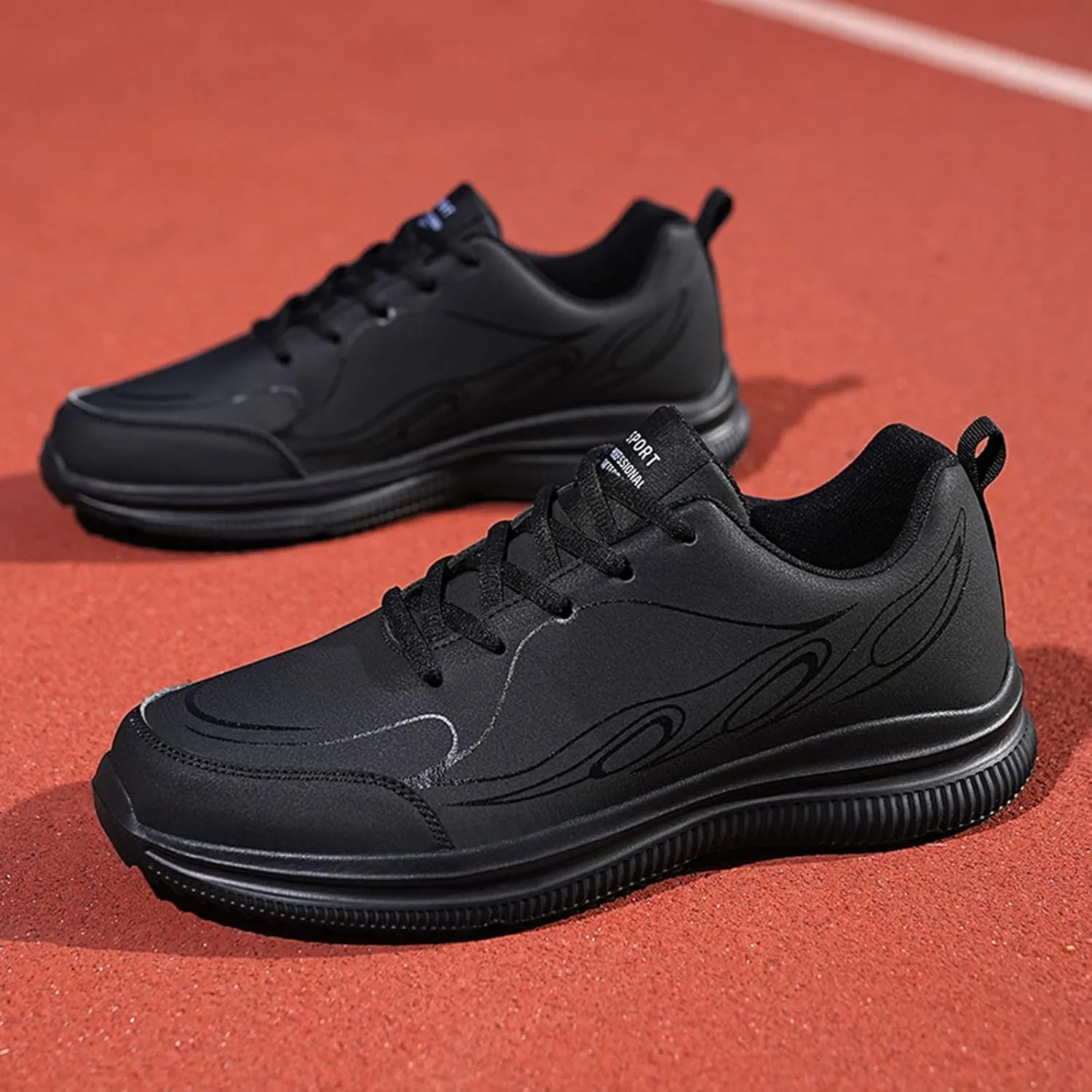 Men's Comfortable Diabetic Shoes Comfortable Breathable Stretch Canvas Slip On Sneaker Lightweight Hiking Shoes