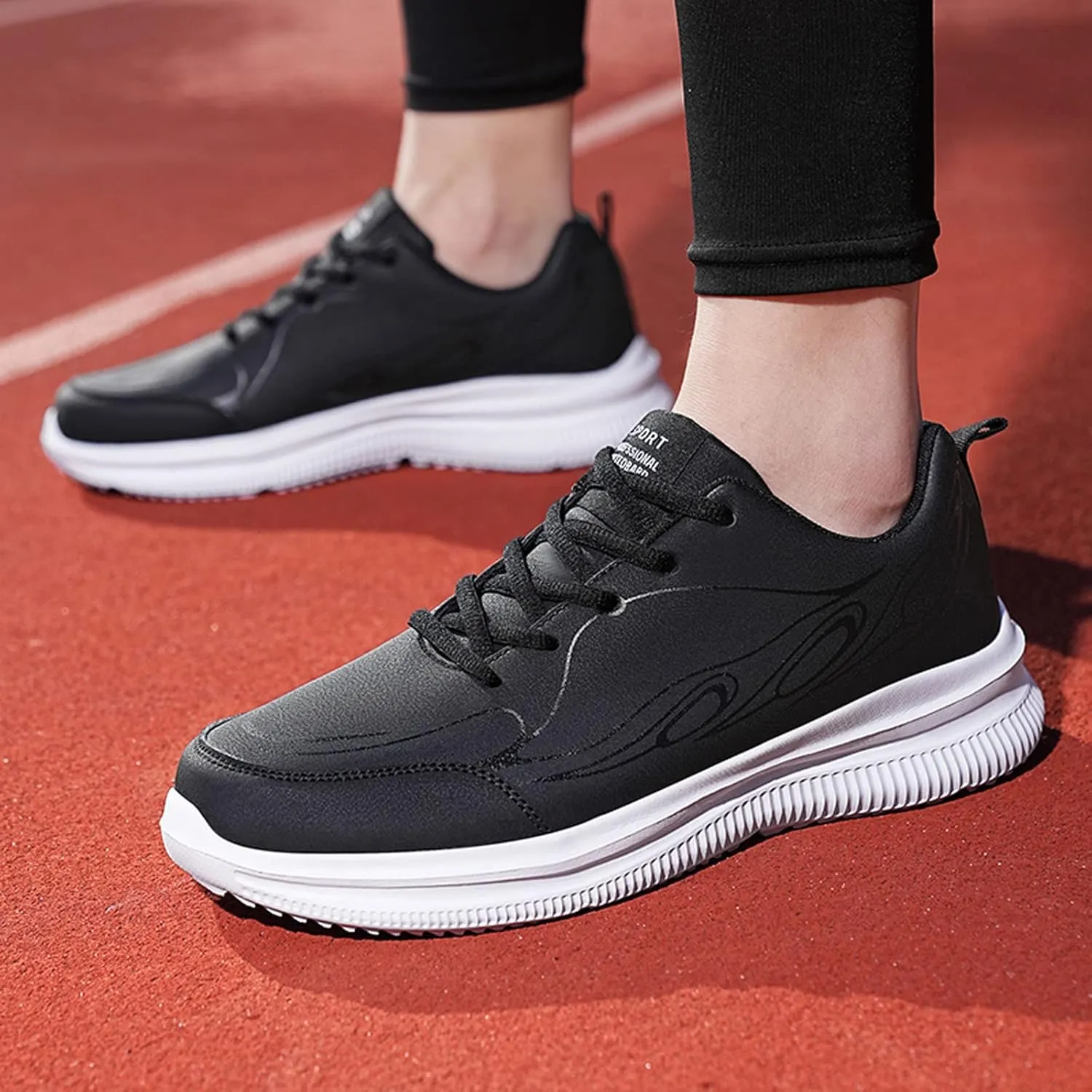 Men's Comfortable Diabetic Shoes Comfortable Breathable Stretch Canvas Slip On Sneaker Lightweight Hiking Shoes