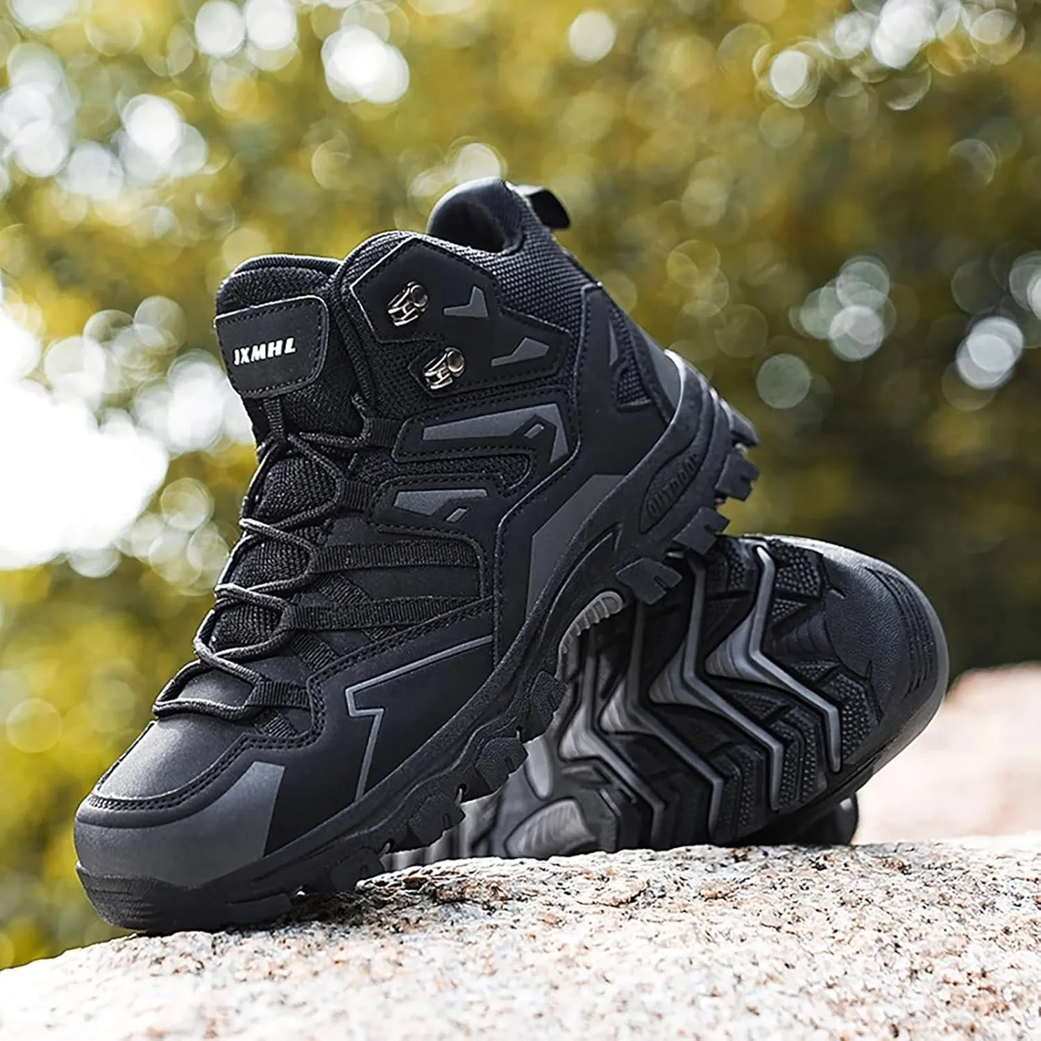 Men's Low Top Waterproof Hiking Shoes Trekking Trails Outdoor Work Shoes