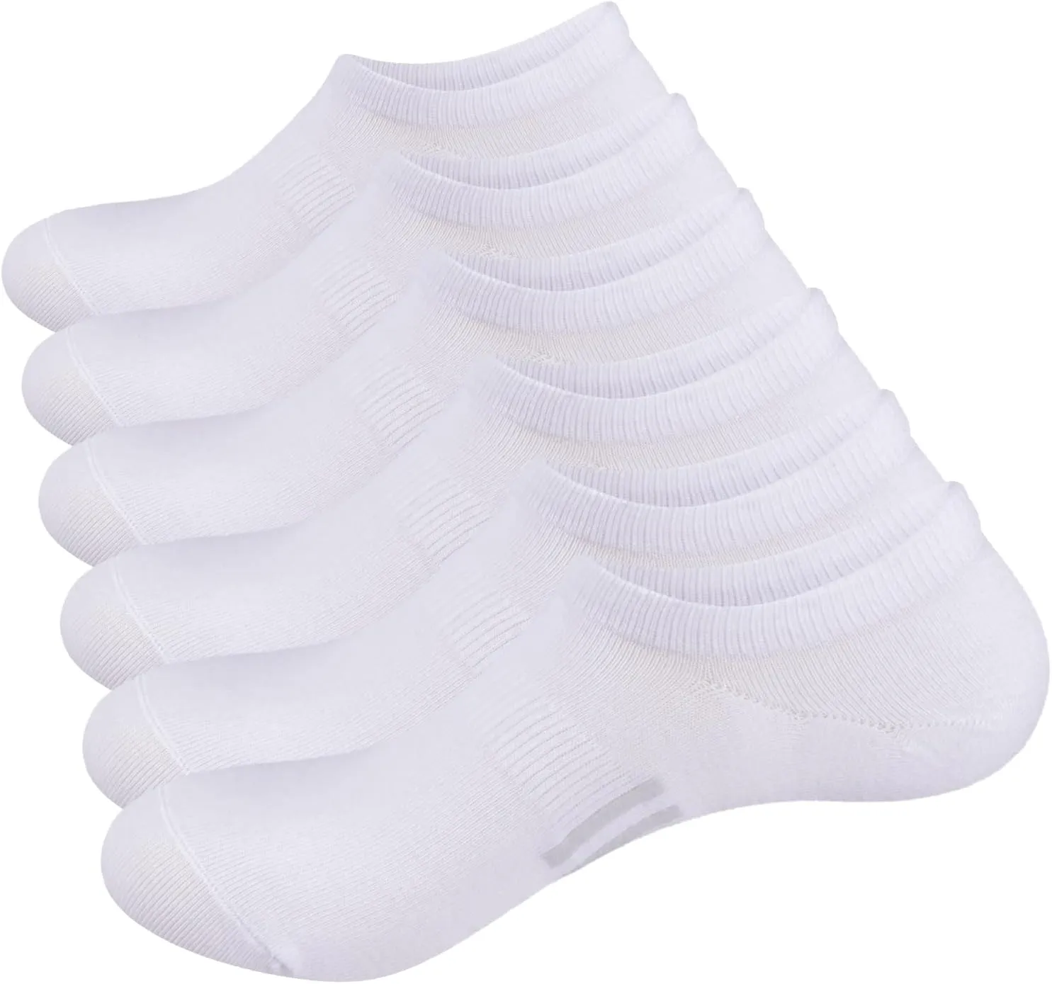 Men's No Show Socks For Men, Breathable Low Cut Cotton Casual Everyday Athletic Invisible Socks with Non-slip Grips