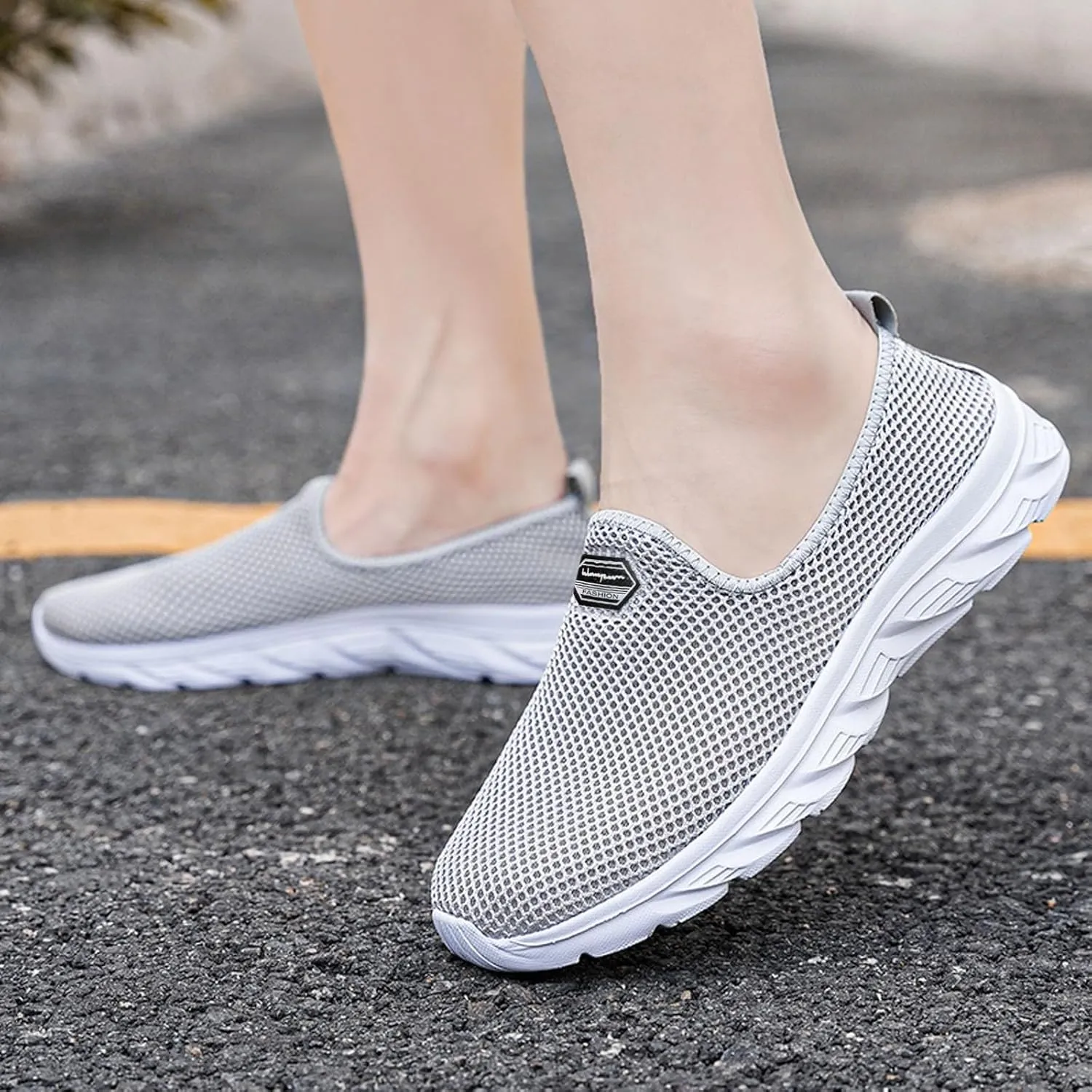 Mens Walking Shoes Women Casual Dress Shoes Womens Shoes Sneakers Lightweight Hiking Shoes PU Leather Tennis Shoes Low Top Wide Tennis Shoes Slip Ons