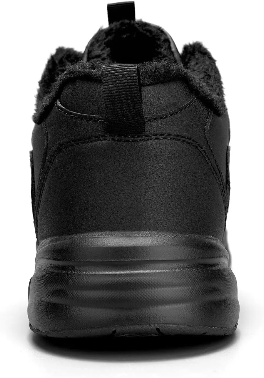 Mens Winter Trekking Snow Boots Water Resistant Shoes Anti-Slip Fully Fur Lined Casual Lightweight Hiking Boot Warm Waterproof Lightweight Outdoor Sneakers Winter Shoes