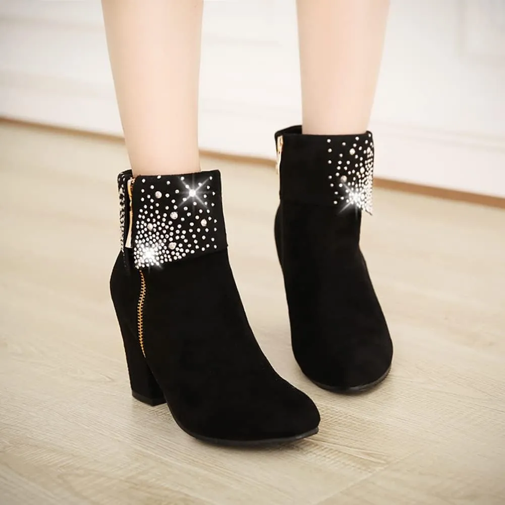 MRKEWUNEY Elegant Women Ankle Boots