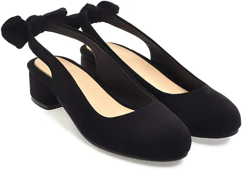 MRKEWUNEY Elegant Womens Chunky Heel Mary Jane Round Toe Ankle Strap