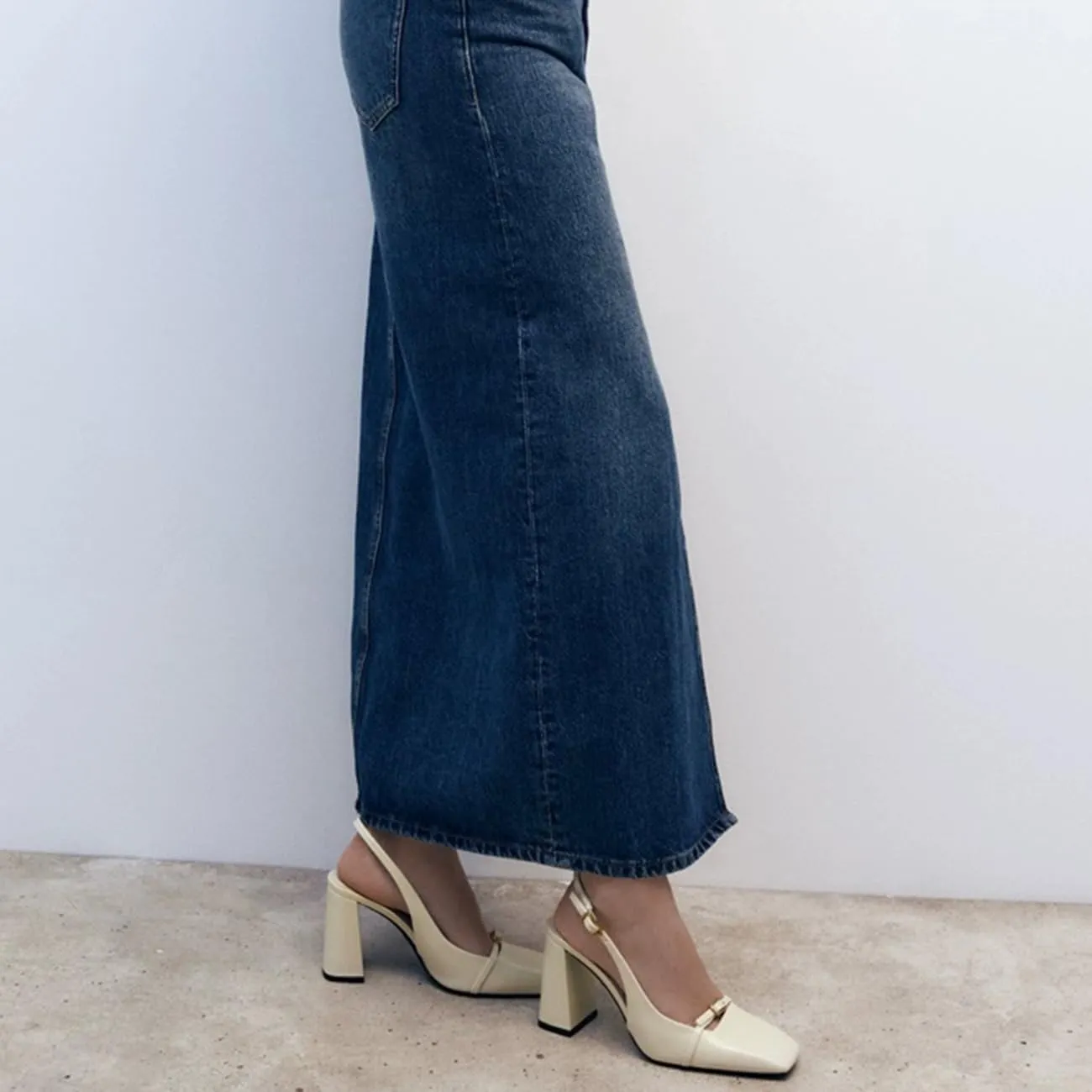 MRKEWUNEY Elegant Womens Slingback Mary Janes Chunky Heel Pumps