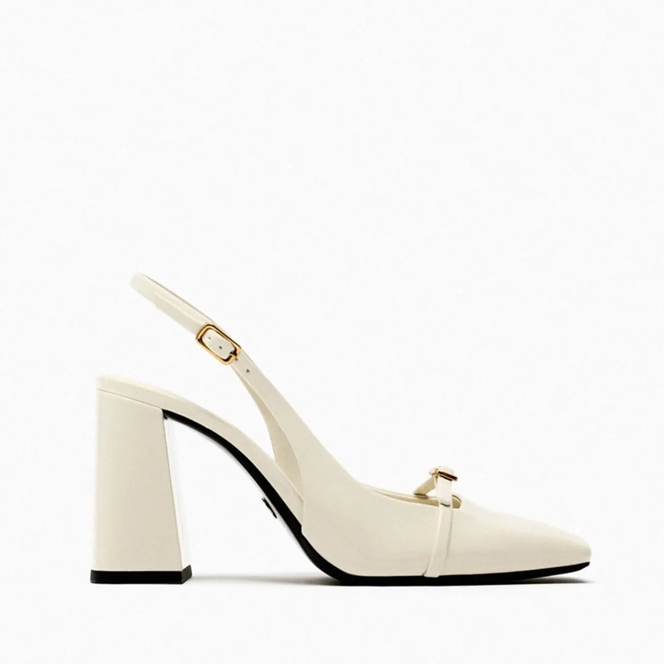 MRKEWUNEY Elegant Womens Slingback Mary Janes Chunky Heel Pumps